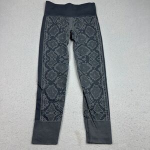 Lululemon Ebb To Street Pant Womens 6 Snakeskin Seamless Leggings Heathered Gray